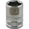 Dynamic 3/8" Drive, 14mm Metric Socket, 6 Points D008014 - alternate 1